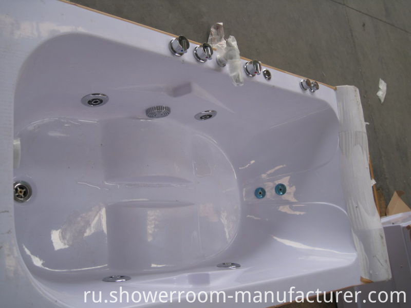 Acrylic Corner Massage Tub with Pillow (CL-339)